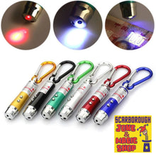 Laser & LED Pen Keyring ~ Assorted - The Scarborough Joke Shop