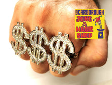 Dollar Sign Bling Ring - Knuckle Duster Style Ring - The Scarborough Joke Shop