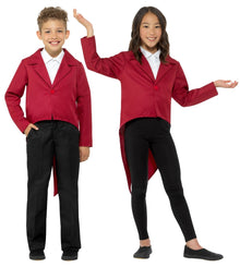Tailcoat RED Kids Costume - The Scarborough Joke Shop