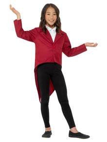 Tailcoat RED Kids Costume - The Scarborough Joke Shop