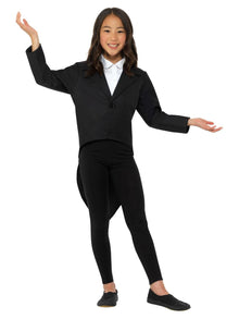 Tailcoat BLACK Kids Costume - The Scarborough Joke Shop