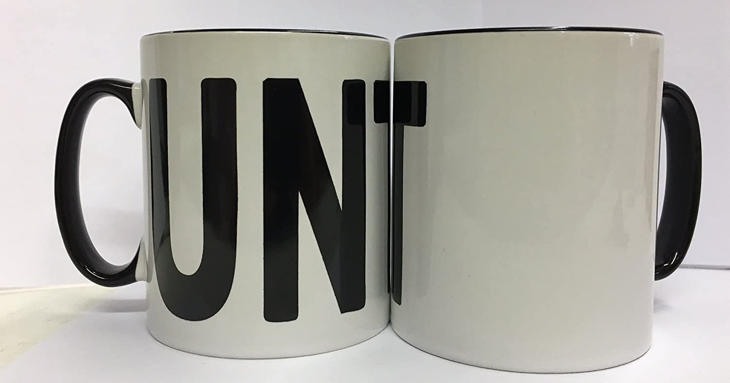 Tasse grossière C UNT CUNT NOIR