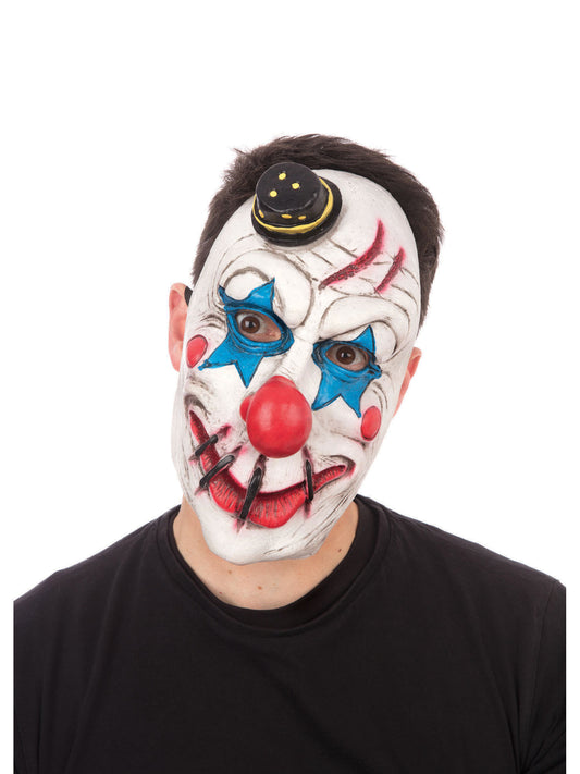Masque facial de clown d'horreur de chapeau haut de forme