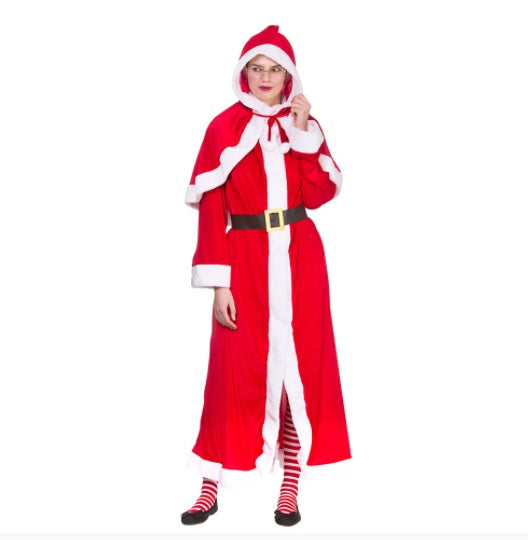 Deluxe Mrs Claus Costume - Ladies Father Christmas - Santa