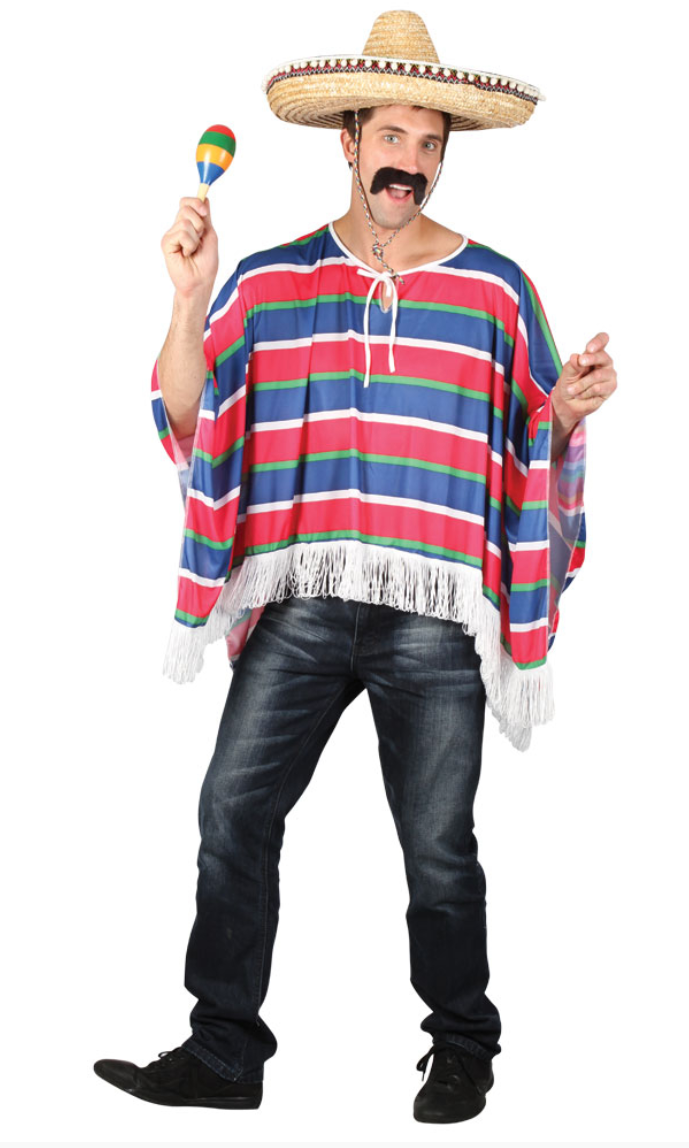 Mexican Poncho Costume - Poncho Only