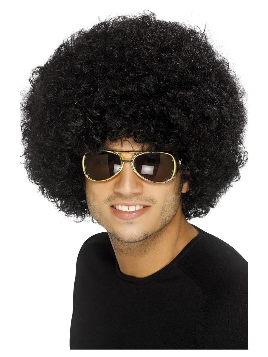 70s Funky Afro - Black