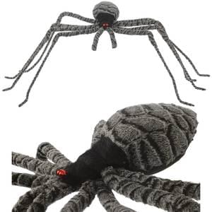 Jumbo Spider Decoration - 34" Grey