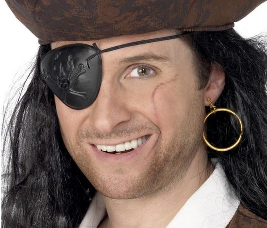 Pirate Eyepatch & Earring Set