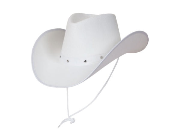 Texan Cowboy Hat - White