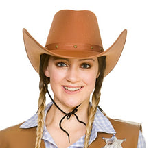 Texan Cowboy Hat - Brown - The Scarborough Joke Shop