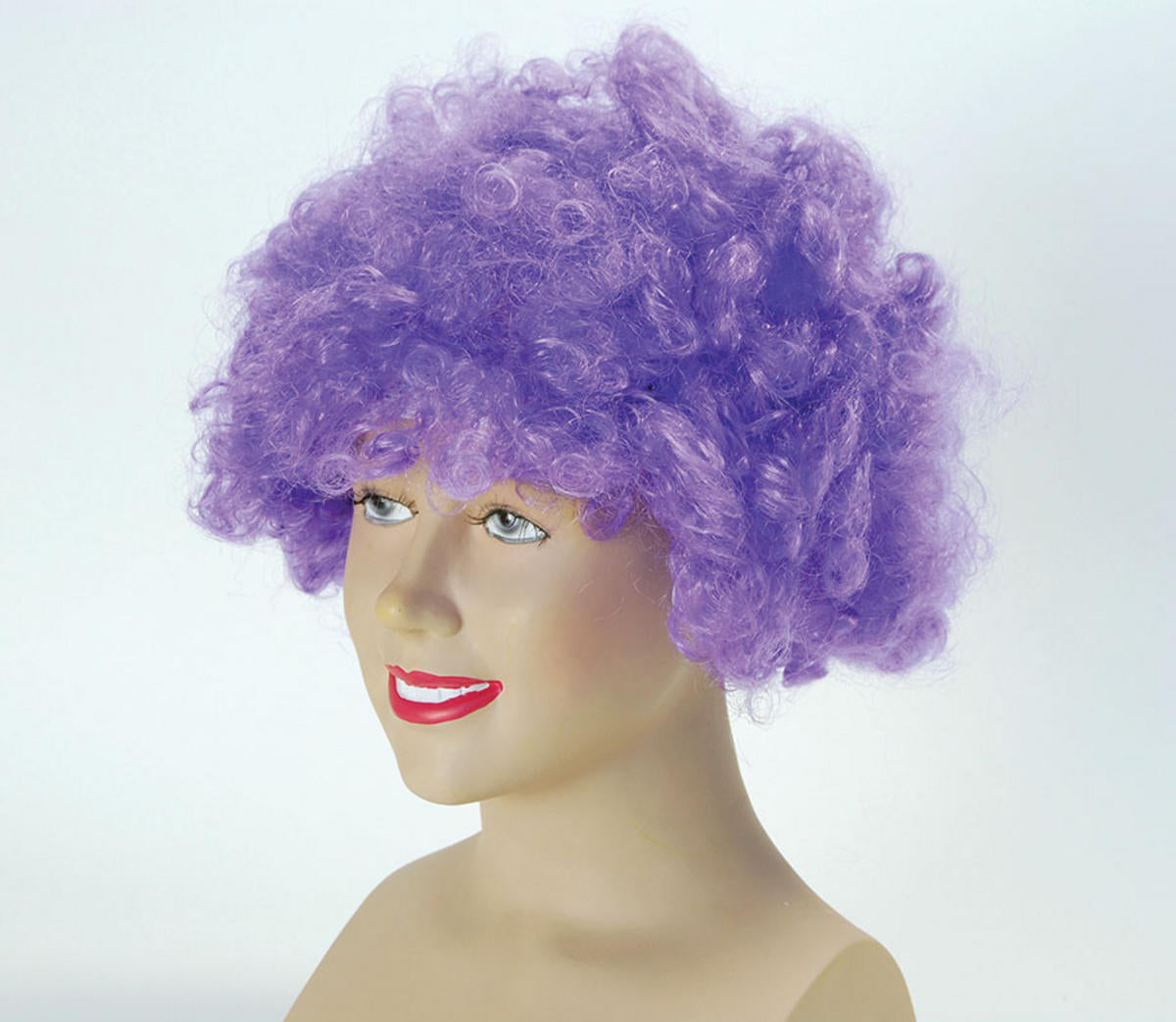 Clown Afro Pop Wig - Purple