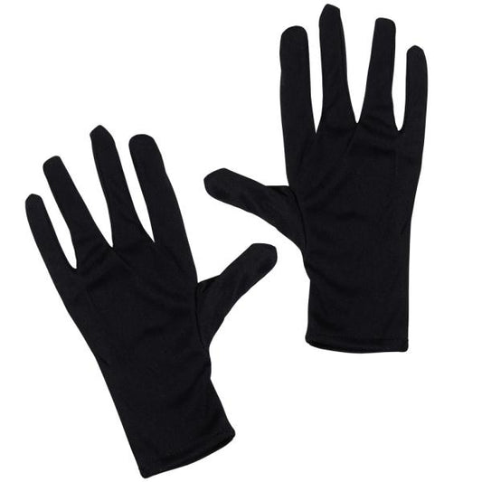 Short Black Gloves