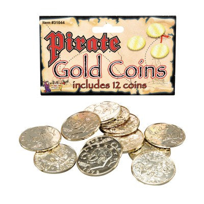 Pirate Gold Coins - 12 Pieces of Treasure