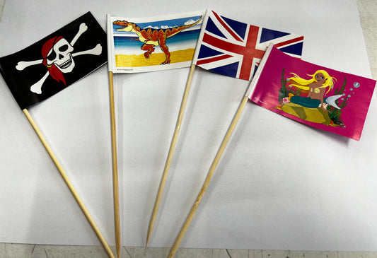 Banderas de castillos de arena (4 en un paquete) 