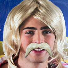 Seventies/Western 70s 60s Style Tash Moustache Blonde - The Scarborough Joke Shop