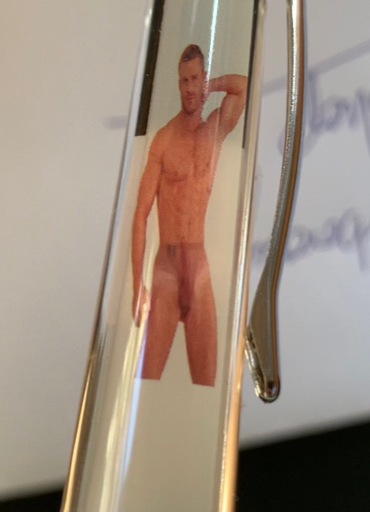 Tip & Strip Nude Man Pen~Naughty Novelty Male Striptease Naked Male Xmas  Filler