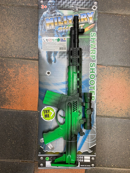 Toy Military Rifle with Sound - The Scarborough Joke Shop