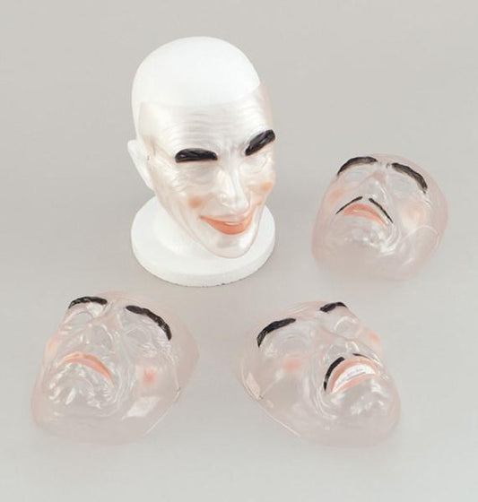 Máscara transparente masculina