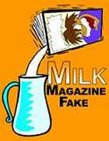 Líquido del periódico - Revista Milk Fake