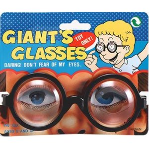 Nerd Glasses Bottle Bottom Lens Specs