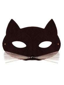 Cat Mask with Whiskers - Black Wicked - The Scarborough Joke Shop