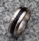 Wizard PK Magnetic Ring - Silver with Black Band - The Scarborough Joke Shop