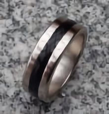 Wizard PK Magnetic Ring - Silver with Black Band - The Scarborough Joke Shop