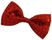 Sequin Bow Tie - Red