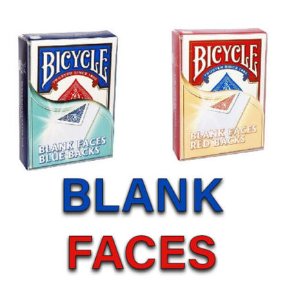 Baraja Bicycle® Gaff - Caras en blanco