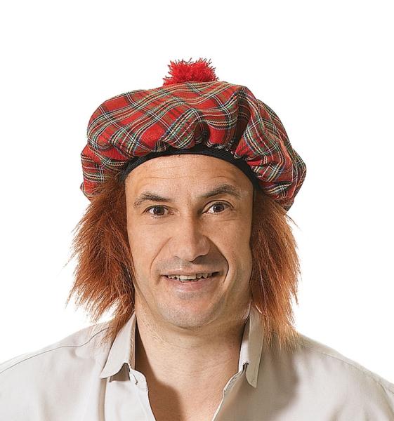 Scottish Hat with Hair - Tam O' Shanter