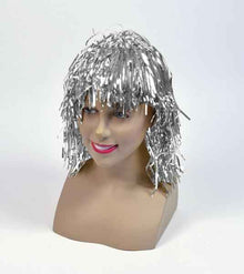 Tinsel Wig - Silver