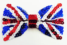 Sequin Bow Tie - Union Jack Flag - The Scarborough Joke Shop